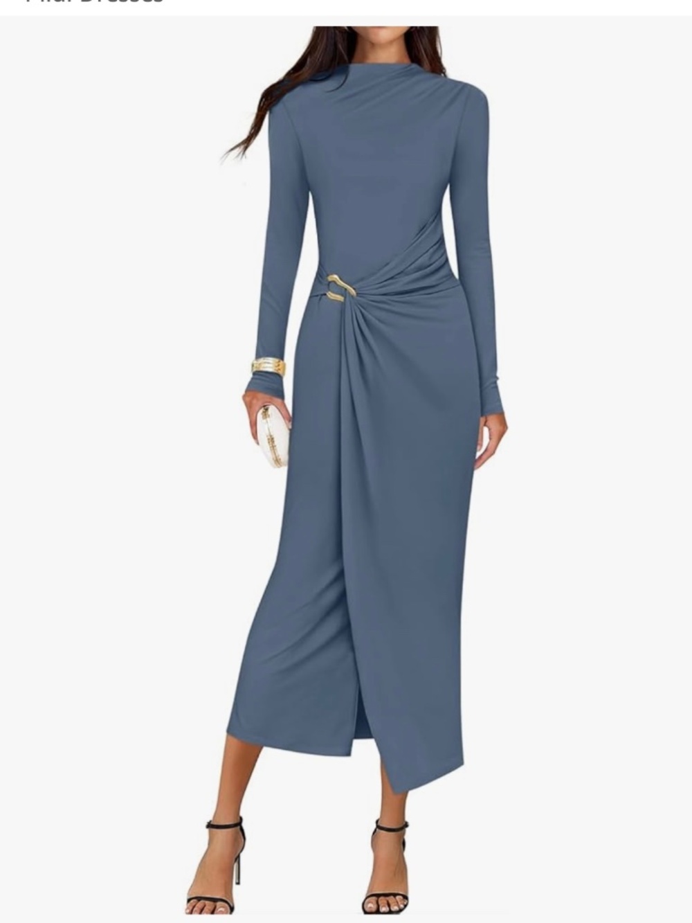 Dusty blue dress